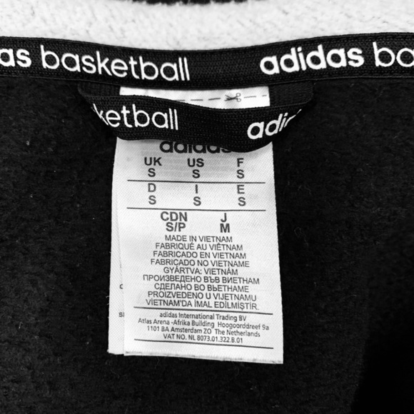 ADIDAS Full Zip Hoodie Sweatshirt Black Jacket S - Picture 13 of 16